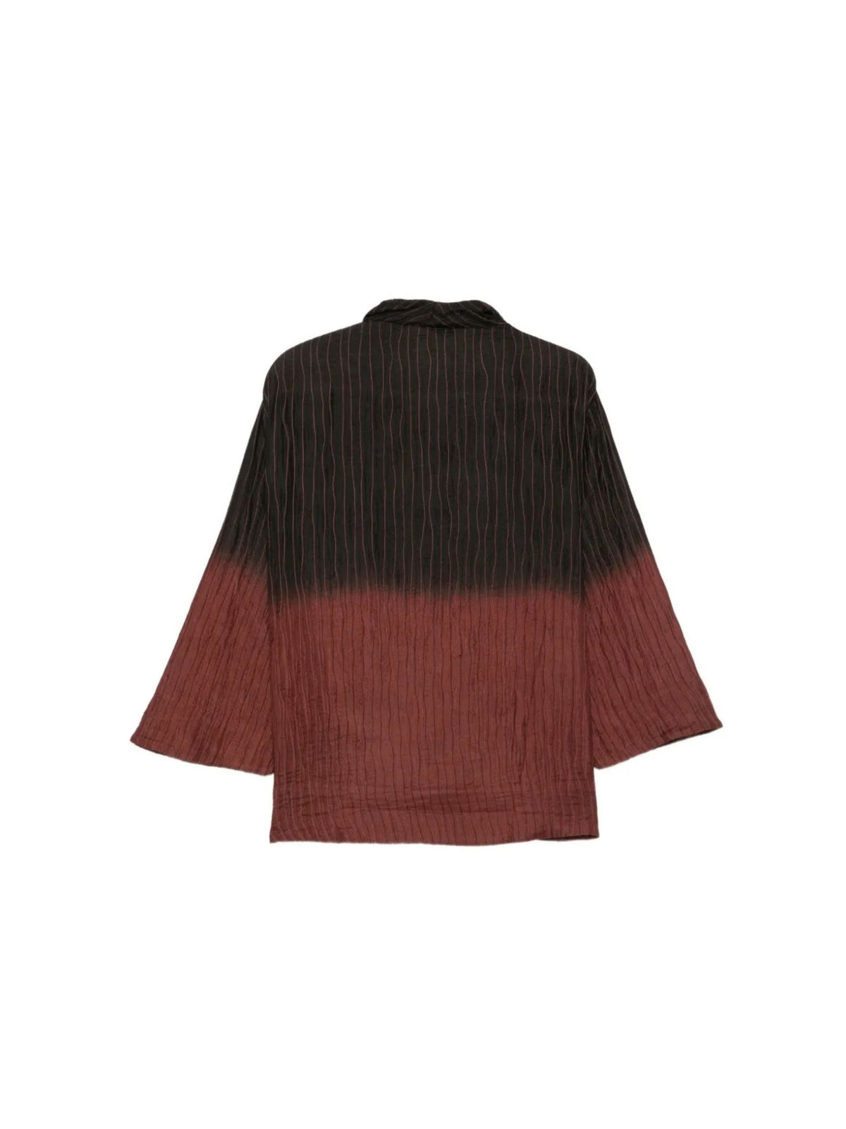 Gradient-effect crinkled jacket