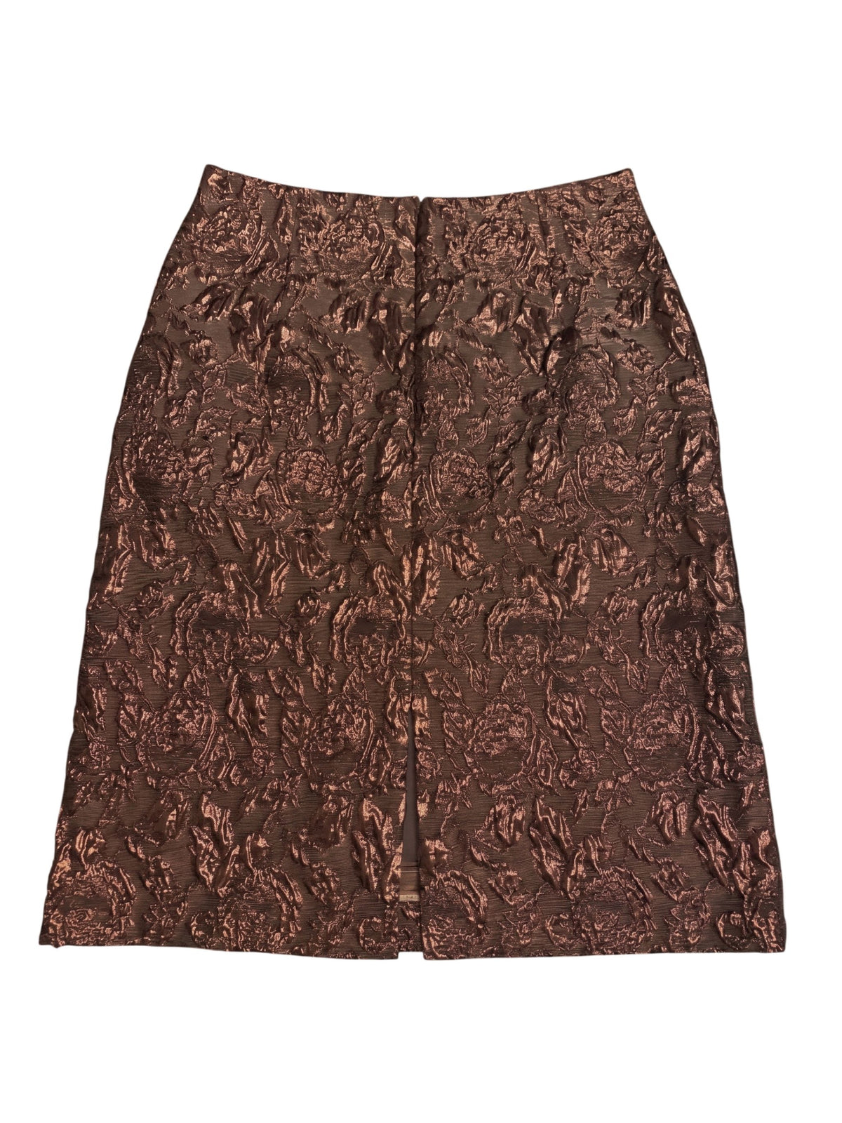 Lunatica Brown Brocade Pencil Skirt