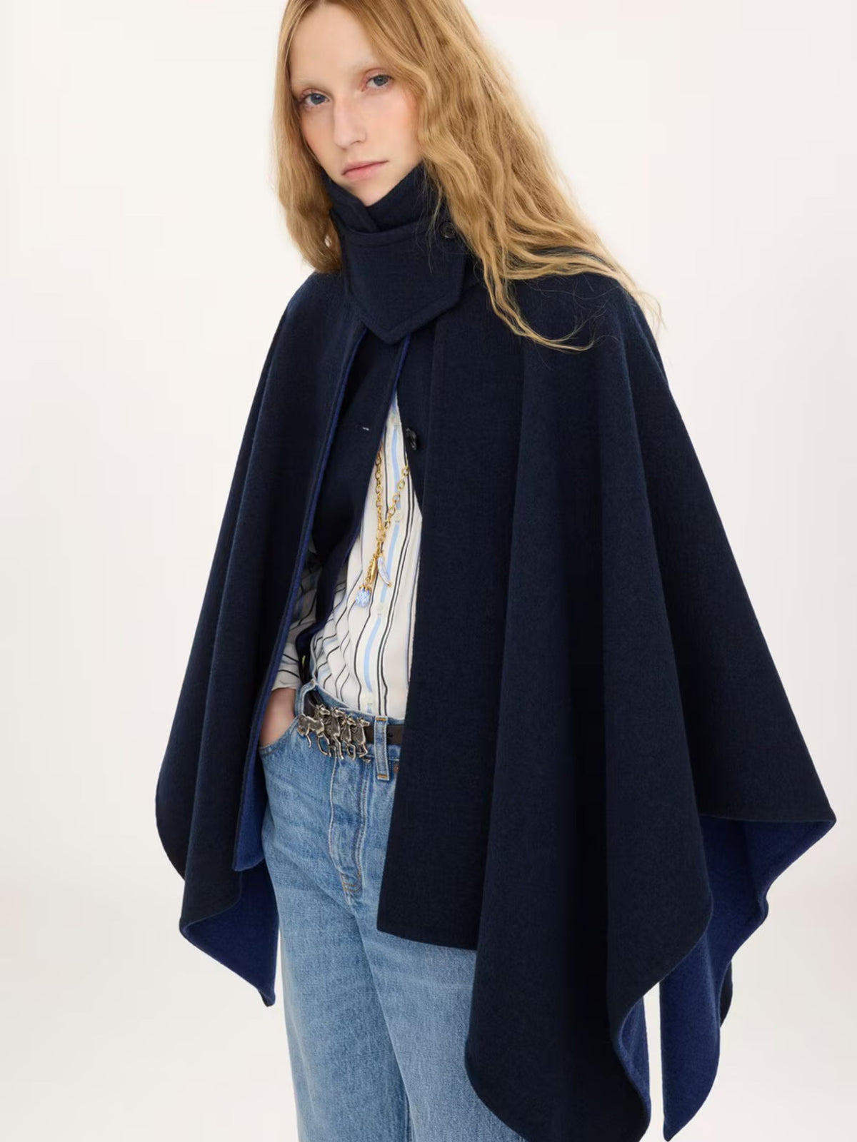 Cappotto Chloé a collo alto in lana