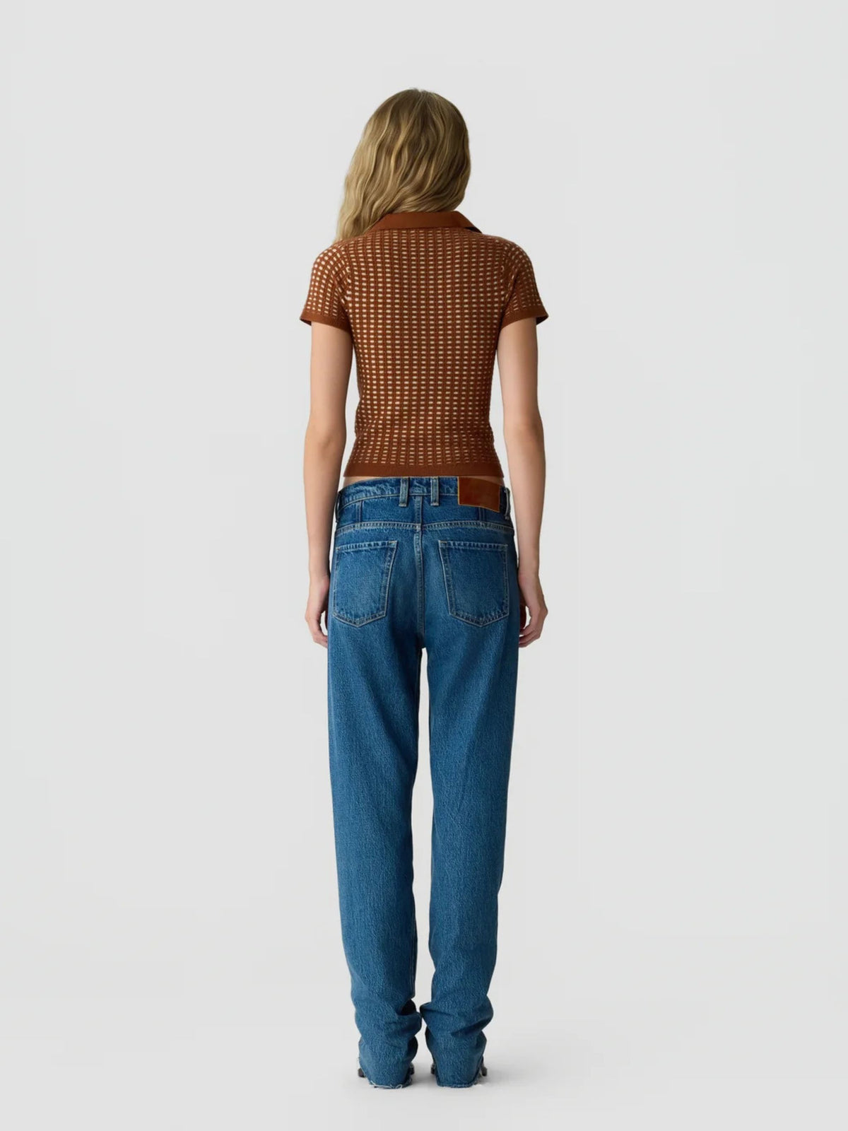 Shrunken Waffle Polo