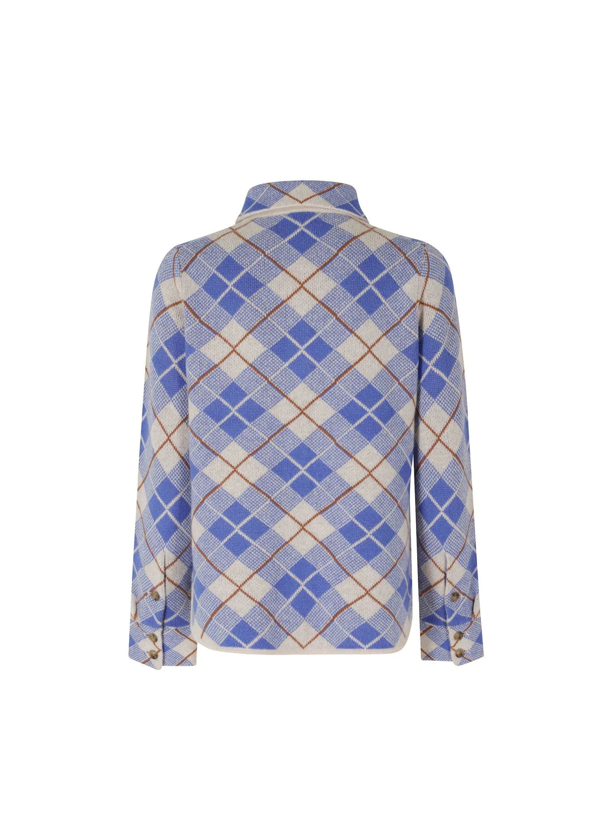 Camicia Dylan in cashmere con stampa a quadri