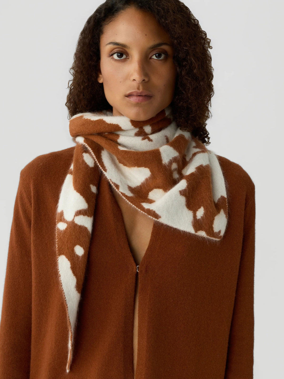 Grizzly Cowhide Wild Rag