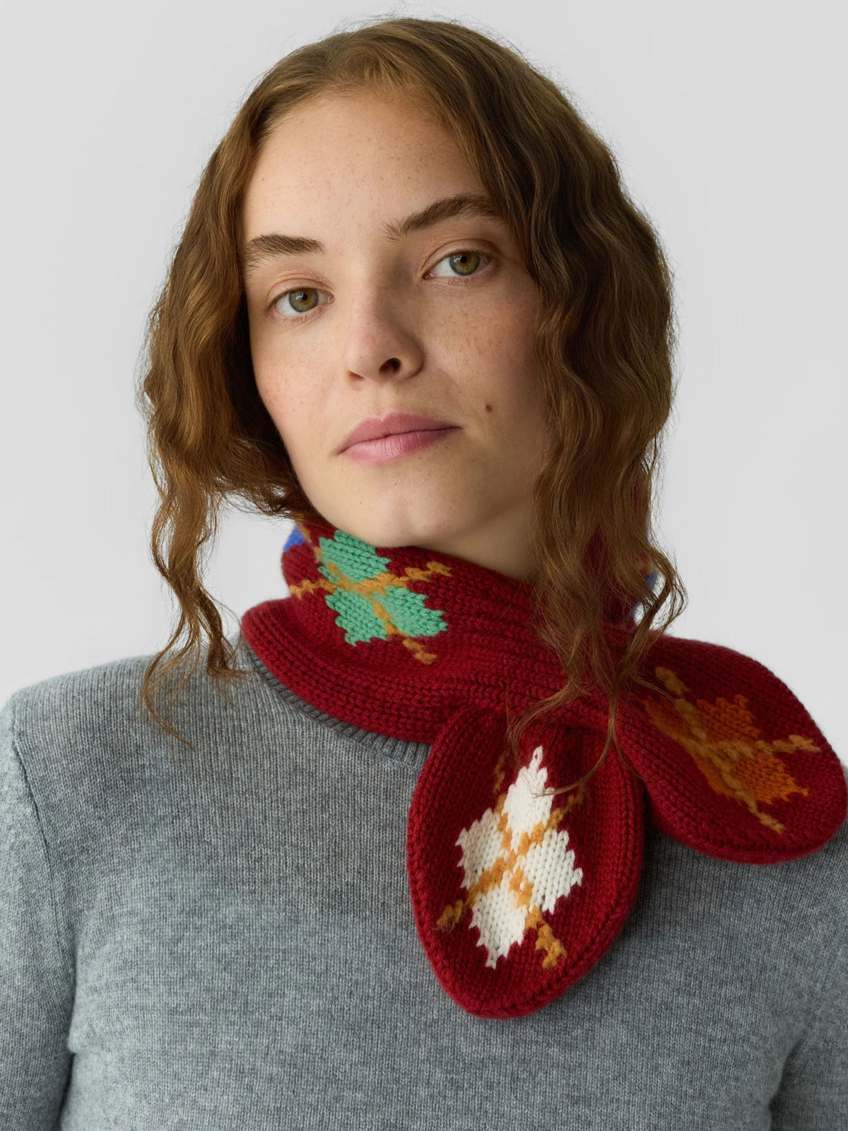 ARGYLE BOWTIE SCARF