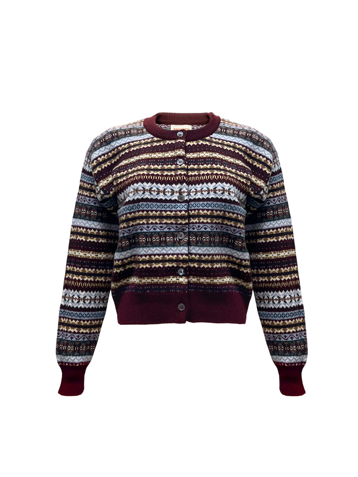 Ada Fair Isle Crewneck Cardigan