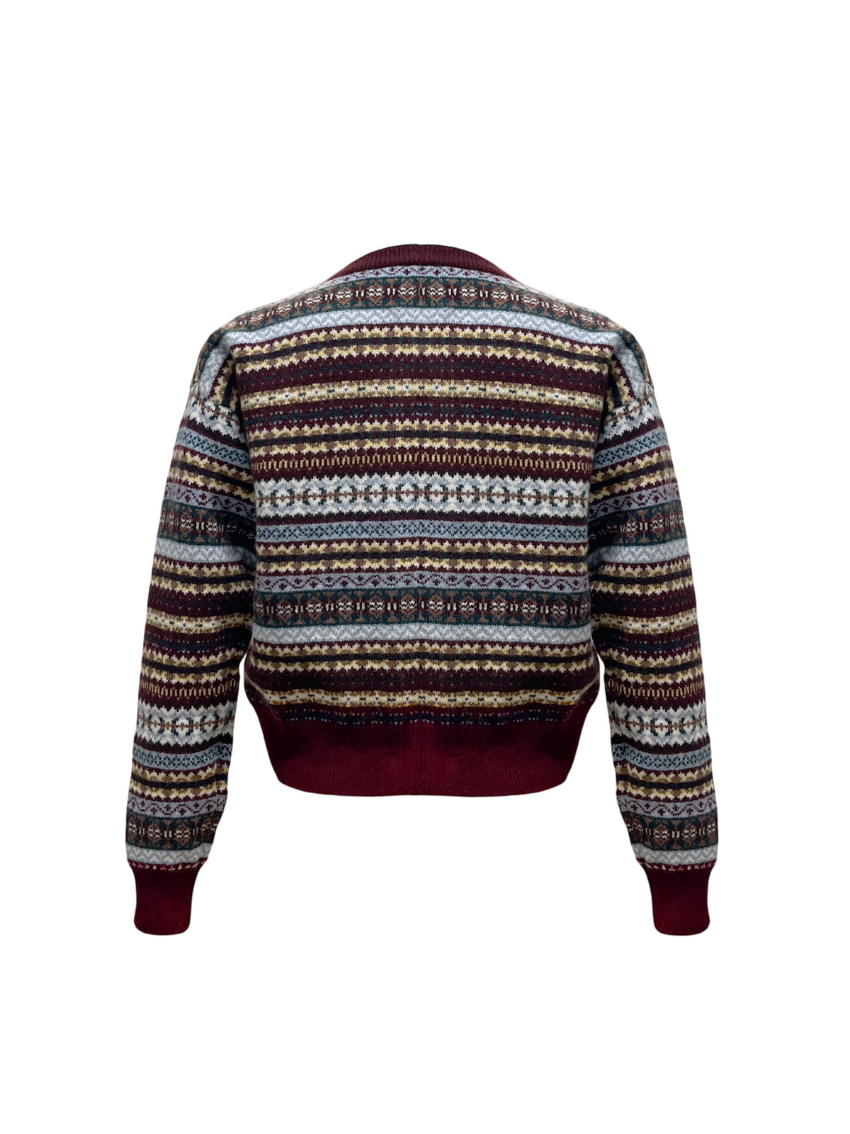 Ada Fair Isle Crewneck Cardigan
