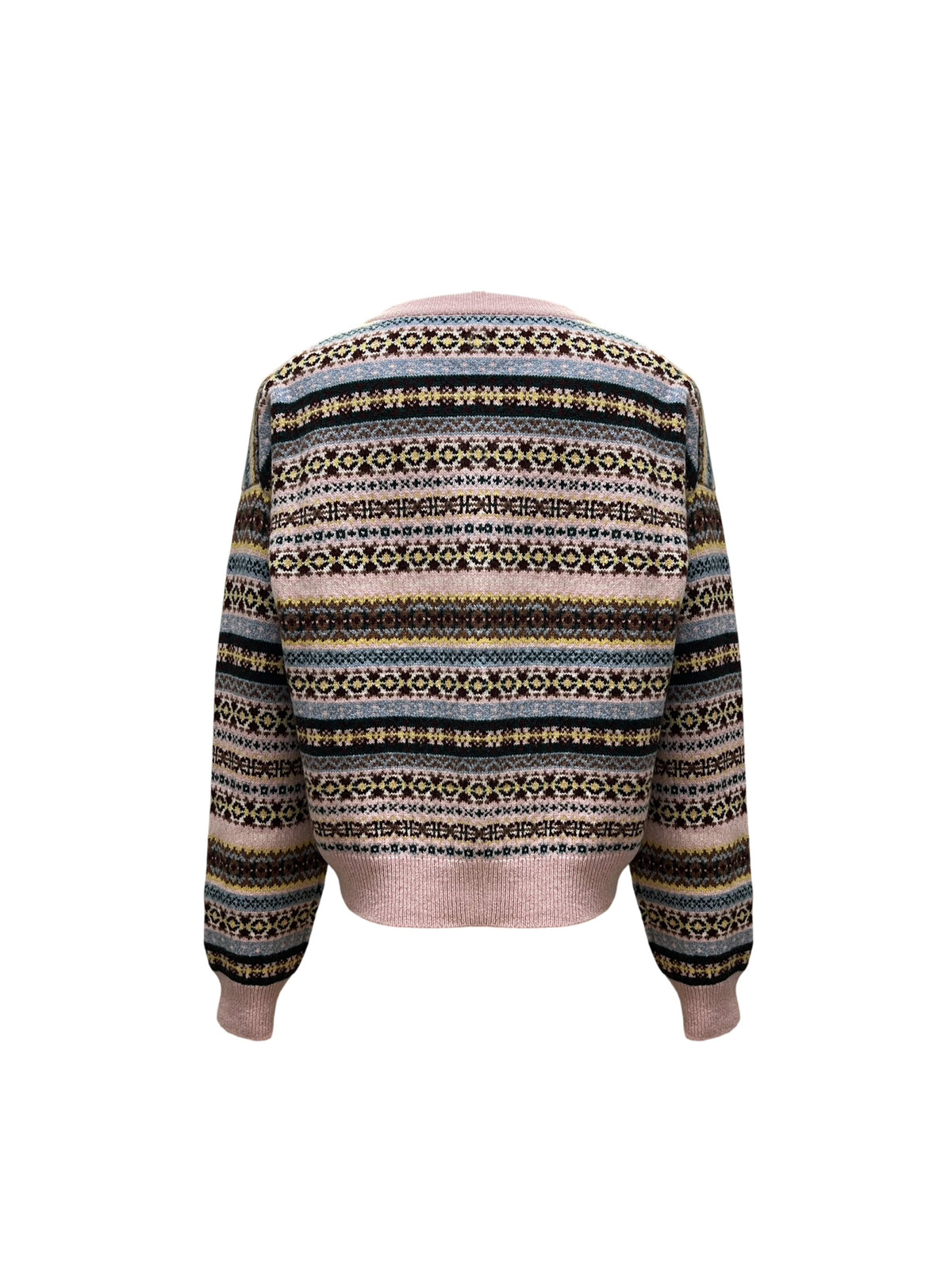 Ada Fair Isle Crewneck Cardigan