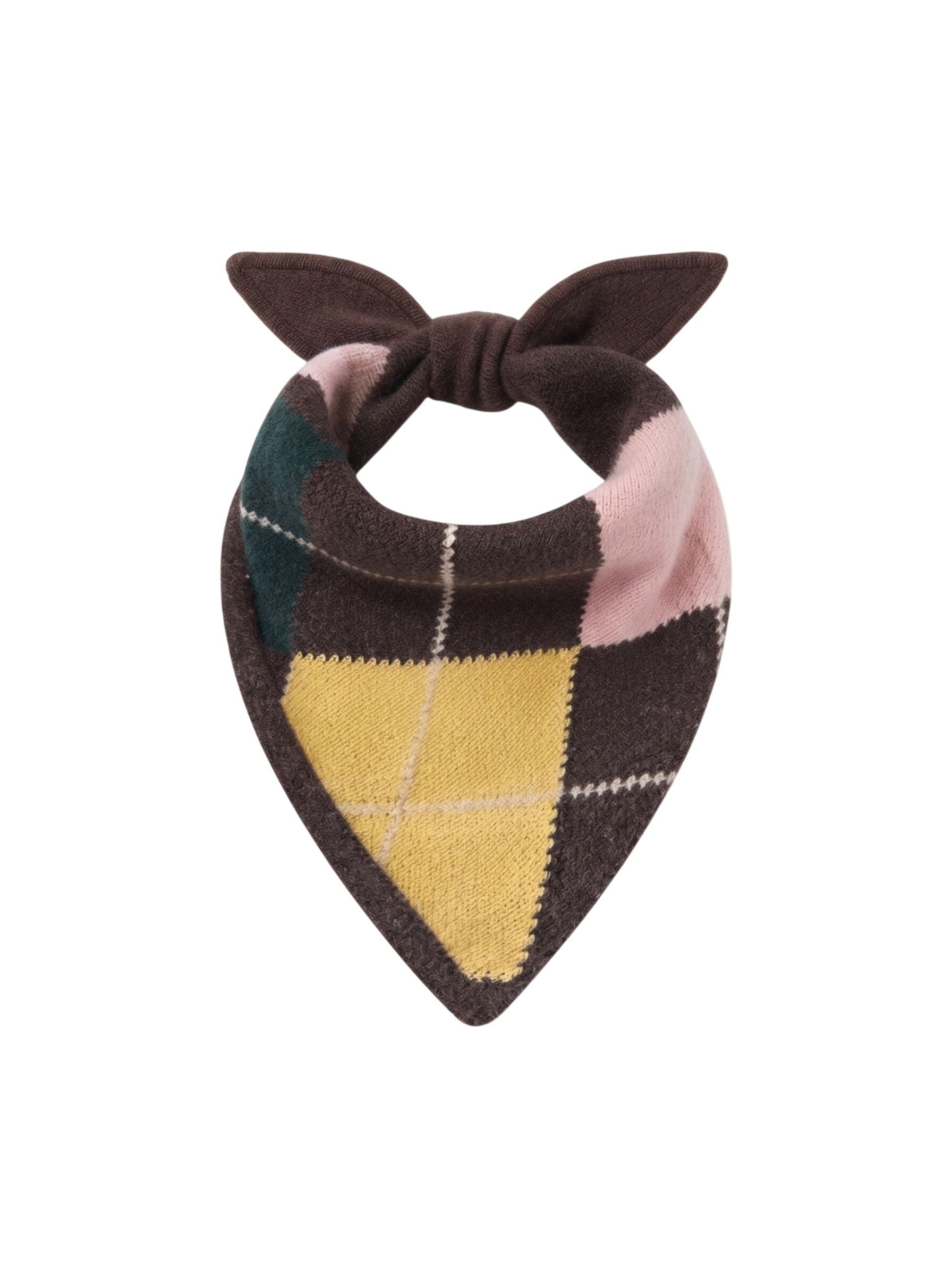 Sciarpa in cashmere con motivo Argyle