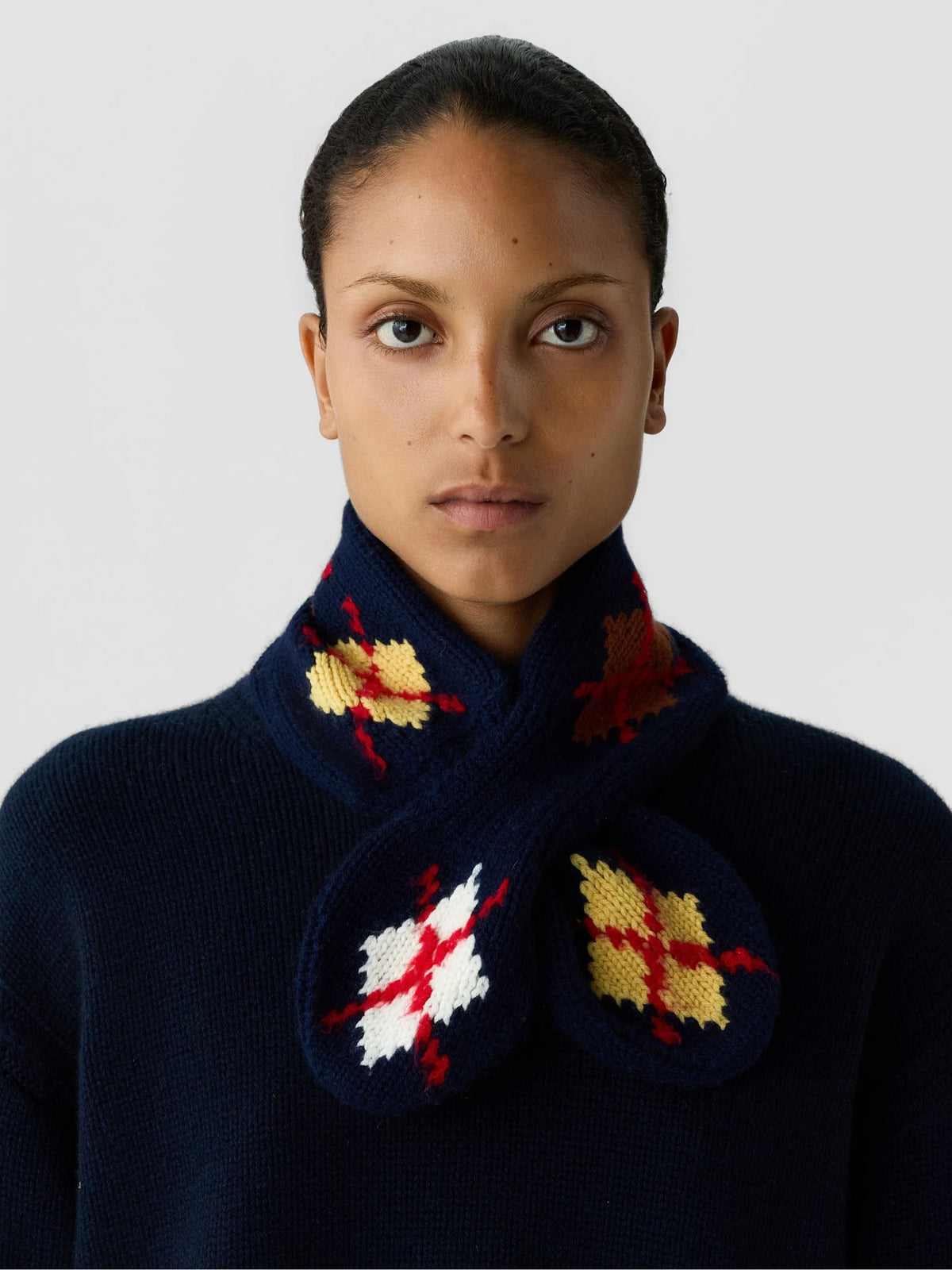 ARGYLE BOWTIE SCARF