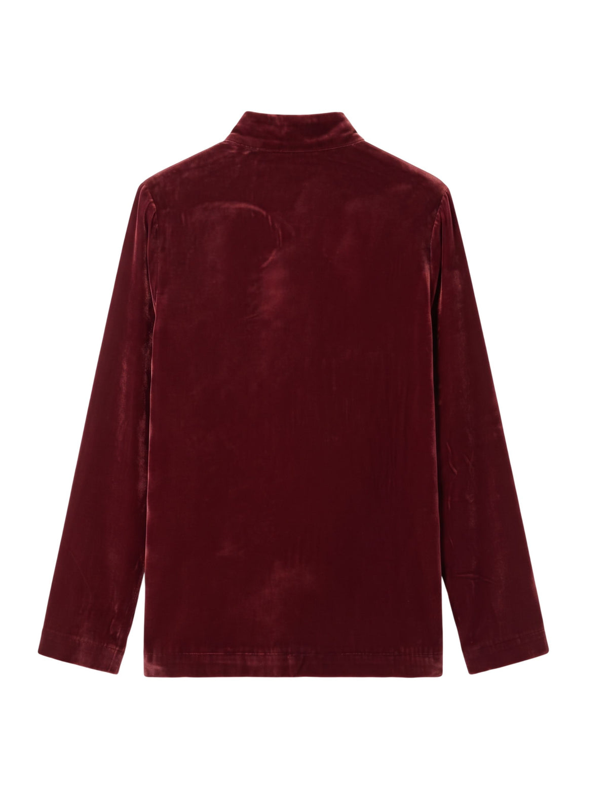 Blazer Yali alla coreana in velluto rosso