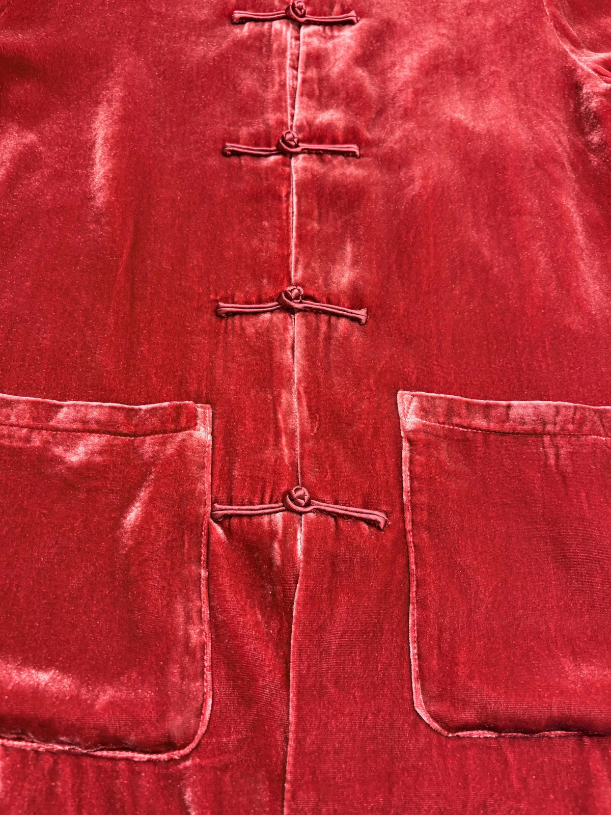 Blazer Yali alla coreana in velluto rosso
