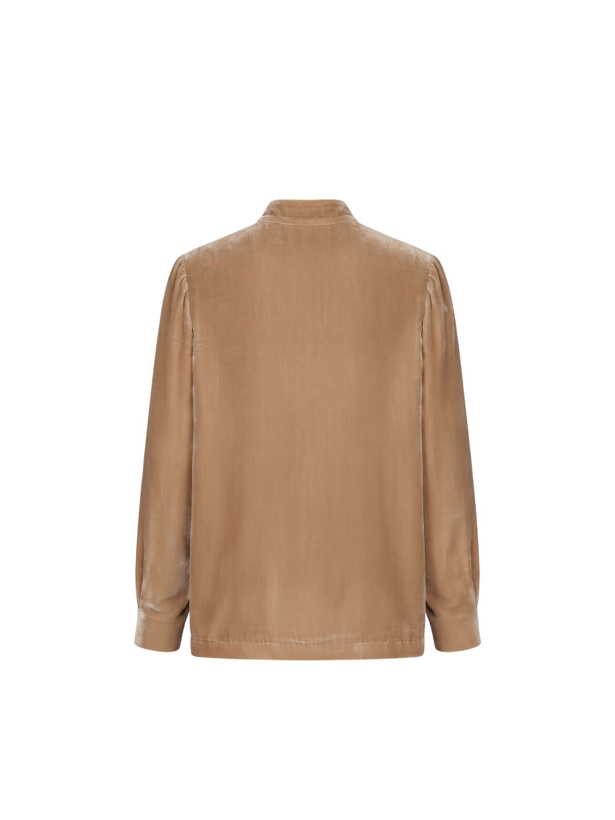 Blazer Yali alla coreana in velluto beige