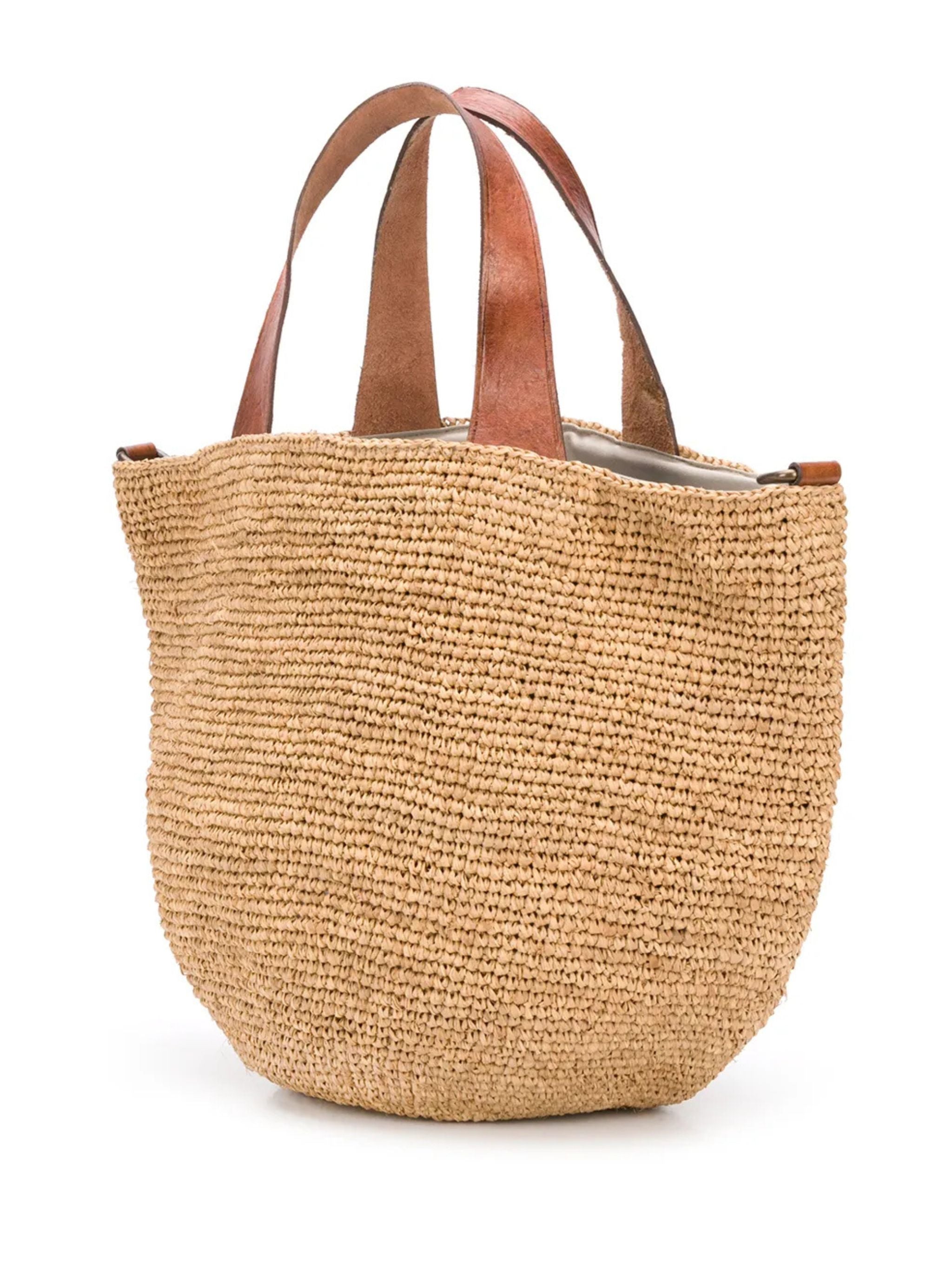 Borsa a cesta in rafia Mirozy Tea